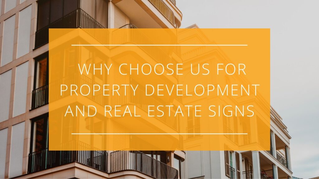 real estate signs property development signage